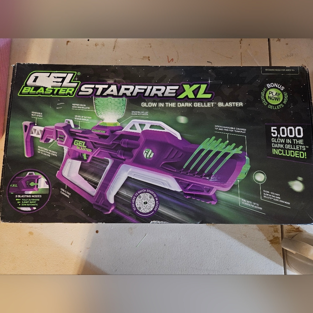 Gel Blaster Starfire XL - Glow-in-The-Dark Supersized Toy Gel Blasters - Picture 6 of 6